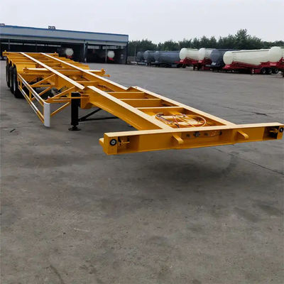 Nowy projekt 3 osi Skeleton Container Chassis Semi Trailer 40ft Skeleton Semi Trailer