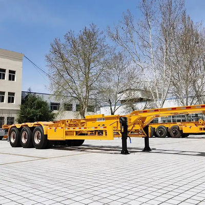 3 osi 40ft 20ft Skeleton Semi Trailer 20ft 40ft 45ft kontener z 12 twist zamków